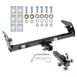 Trailer Tow Hitch Receiver For 95-04 Toyota Tacoma All Models w/Tri-Ball Triple Ball 1-7/8" 2" 2-5/16"