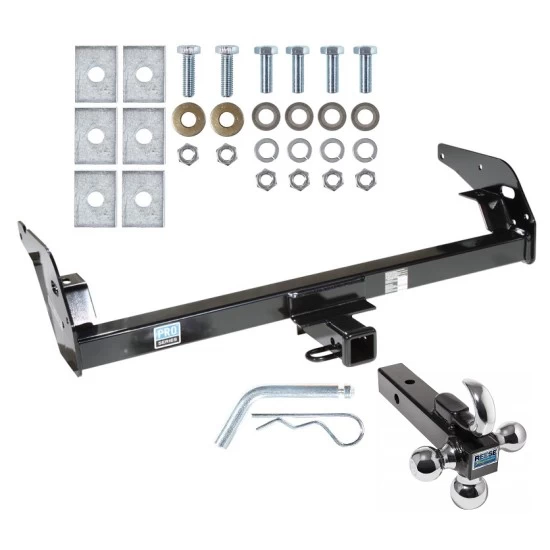 Trailer Tow Hitch Receiver For 95-04 Toyota Tacoma All Models w/Tri-Ball Triple Ball 1-7/8" 2" 2-5/16"