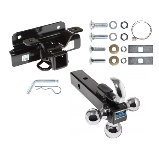 Trailer Tow Hitch Receiver For 03-08 Dodge Ram 1500 2500 3500 w/Tri-Ball Triple Ball 1-7/8" 2" 2-5/16"