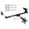 Trailer Tow Hitch Receiver For 99-17 Honda Odyssey w/Tri-Ball Triple Ball 1-7/8" 2" 2-5/16"