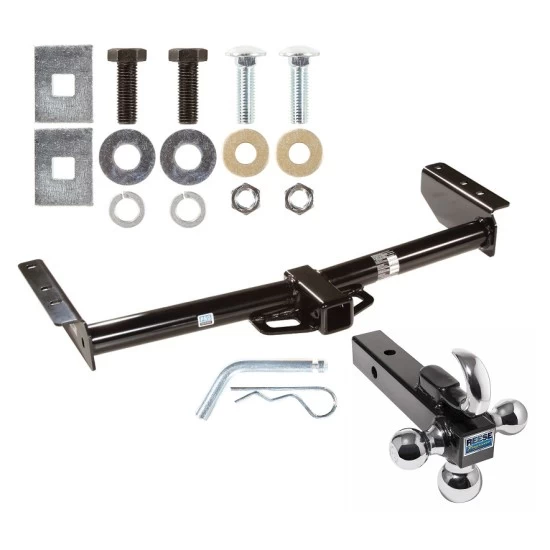Trailer Tow Hitch Receiver For 02-06 Chevy Avalanche Suburban Tahoe GMC Yukon 02 Escalade w/Tri-Ball Triple Ball 1-7/8" 2" 2-5/16"