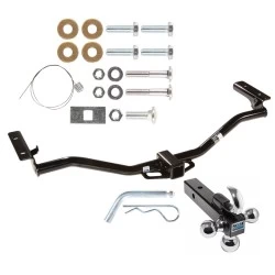 Trailer Tow Hitch Receiver For 11-19 Ford Explorer w/Tri-Ball Triple Ball 1-7/8" 2" 2-5/16"