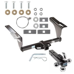 Trailer Tow Hitch Receiver For 10-19 Subaru Legacy Sedan Outback Wagon w/Tri-Ball Triple Ball 1-7/8" 2" 2-5/16"