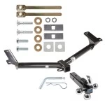 Trailer Tow Hitch Receiver For 09-19 Dodge Journey w/Tri-Ball Triple Ball 1-7/8" 2" 2-5/16"