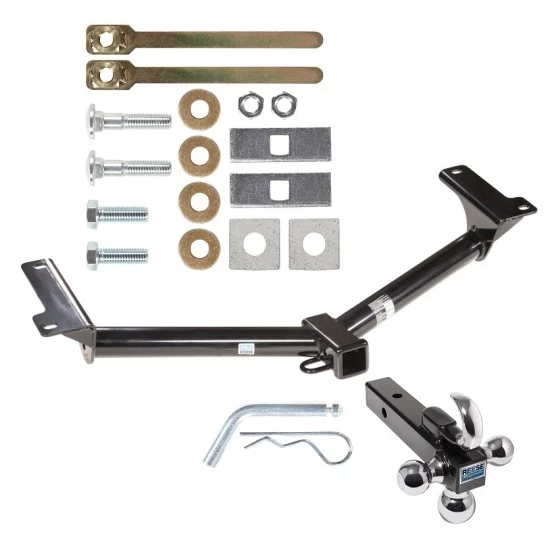 Trailer Tow Hitch Receiver For 09-19 Dodge Journey w/Tri-Ball Triple Ball 1-7/8" 2" 2-5/16"