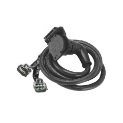 90 Degree Fifth Wheel Adapter Harness, 7-Way RV Round Tow Plug Harness Flat Pin Connector Assembly 7 ft., 11-25 Ford F250 F350 F450 with factory 7-Way