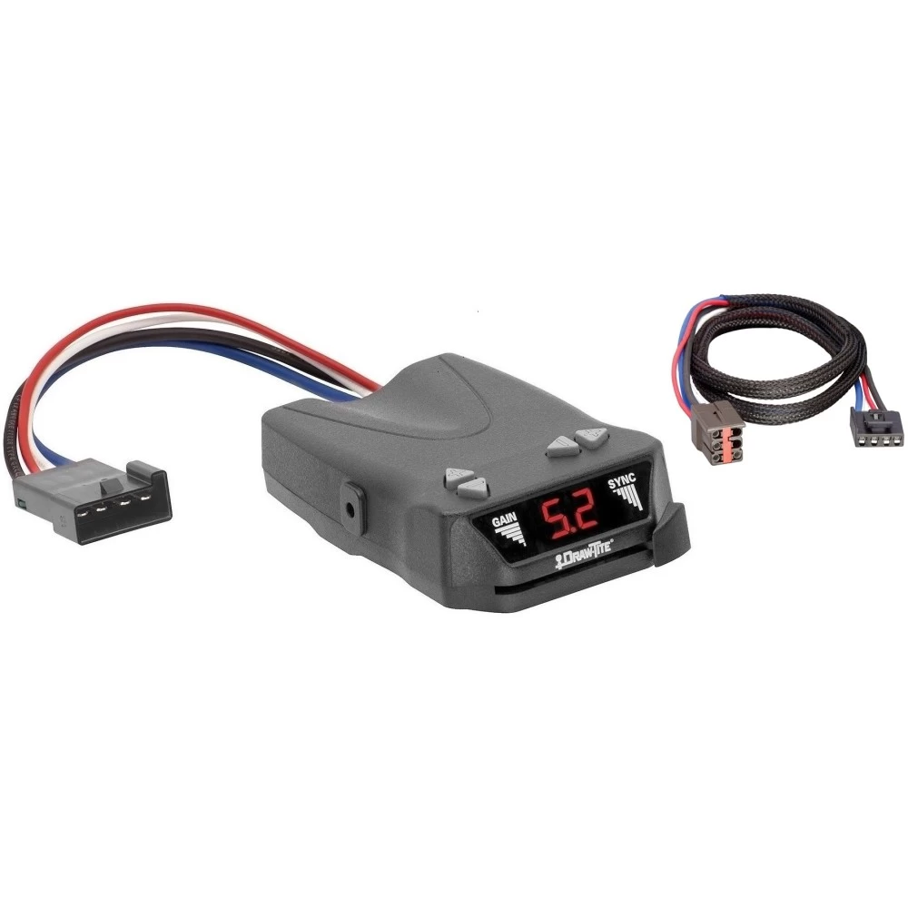 Trailer Brake Control for 94-97 Ford F-250 F-350 w/ Plug Play Wiring Adapter Draw-Tite Activator IV Eletric Trailer Brakes Module Box Controller