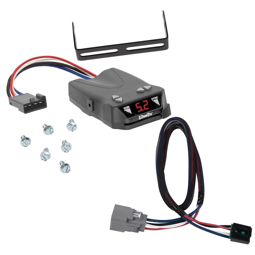 Trailer Brake Control For 20-25 Jeep Gladiator 18-25 Wrangler JL Draw-Tite Activator Electric Trailer Brakes Module Box Controller 1-4 Axle