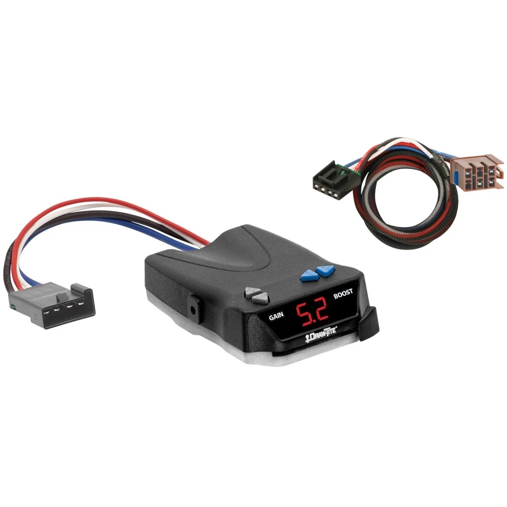 Trailer Brake Control for 03-06 Chevy Silverado Suburban GMC Sierra 1500 1500 HD 2500 2500 HD 3500 2007 Classic 03-04 2500 LD w/ Plug Play Wiring Adapter I-Command Draw-Tite Electric Proportional Trailer Brakes Module Box Controller