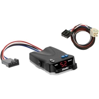 Trailer Brake Control for 14-18 Chevy Silverado GMC Sierra 1500 2019 LD Legacy w/ Plug Play Wiring Adapter I-Command Draw-Tite Electric Proportional Trailer Brakes Module Box Controller
