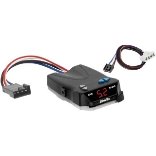 Trailer Brake Control for 95-09 Dodge Ram 1500 2500 3500 08-09 4500 5500 w/ Plug Play Wiring Adapter I-Command Draw-Tite Electric Proportional Trailer Brakes Module Box Controller