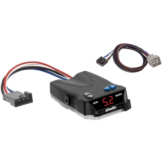 Trailer Brake Control for 15-18 Ram 1500 19-24 Classic 19-25 New Body 15-24 2500 3500 4500 5500 w/ Plug Play Wiring Adapter I-Command Draw-Tite Electric Proportional Trailer Brakes Module Box Controller