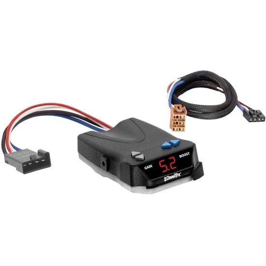 Trailer Brake Control for 99-02 Chevy Silverado GMC Sierra 1500 2500 LD 01-02 1500 HD 2500 HD 3500 w/ Plug Play Wiring Adapter I-Command Draw-Tite Electric Proportional Trailer Brakes Module Box Controller
