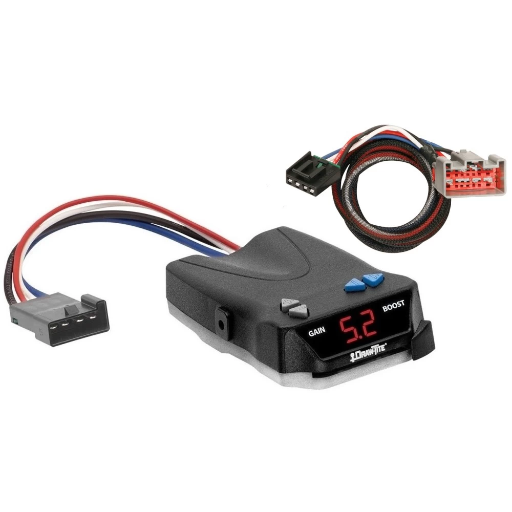 Trailer Brake Control for 09-21 Ford F-150 10-21 Raptor w/ Plug Play Wiring Adapter I-Command Draw-Tite Electric Proportional Trailer Brakes Module Box Controller