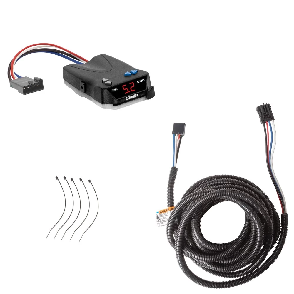 Trailer Brake Control for 07-26 BMW X5 w/ Factory 7-Way w/ Plug Play Wiring Adapter I-Command Draw-Tite Electric Proportional Trailer Brakes Module Box Controller