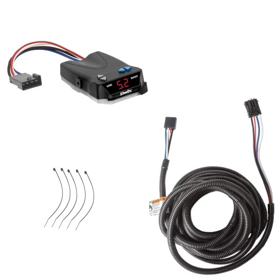 Trailer Brake Control for 07-26 BMW X5 w/ Factory 7-Way w/ Plug Play Wiring Adapter I-Command Draw-Tite Electric Proportional Trailer Brakes Module Box Controller