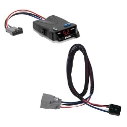 Trailer Brake Control For 20-25 Jeep Gladiator 18-25 Wrangler JL w/ Plug Play Wiring Adapter I-Command Draw-Tite Electric Proportional Trailer Brakes Module Box Controller