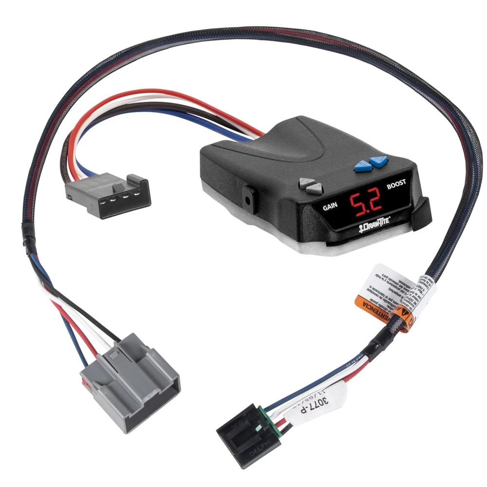 Trailer Brake Control for 18-21 Ford Expedition w/ Plug Play Wiring Adapter I-Command Draw-Tite Electric Proportional Trailer Brakes Module Box Controller