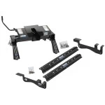 Reese Outboard Quick Install Rail Kit and 16K Dual Jaw 5th Wheel Hitch For 2015-2023 Ford F150 Custom Fit No Drill Base Rails For 5th Wheel and Trailer Fifth