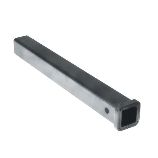 5692 Draw-Tite Trailer Hitch Receiver Fabrication Part 2 inch Receiver 18 inch Length Unpainted Trailer Hitch Fabrication Part 18" Combo Bar w/Forged Collar 2" Sq. ID Tow Receiver Unpainted