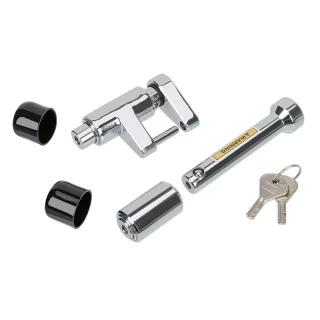 580404 Draw-Tite Trailer Hitch Lock Coupler Combo Lock Set Fits 2 inch Receiver 5/8 inch Pin Diameter Chrome Bulldog Trailer Hitch and Coupler Dual Lock Set w/ Matching Keys Dog Bone Pin Tongue Tow Receiver 5/8" For 2" Receivers