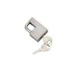 580408 Draw-Tite Trailer Hitch Coupler Lock Stainless Steel Bulldog Stainless Steel Trailer Tow Hitch Coupler Tongue Lock w/ 2 Keys Lock Housing Rotates 360 Degrees