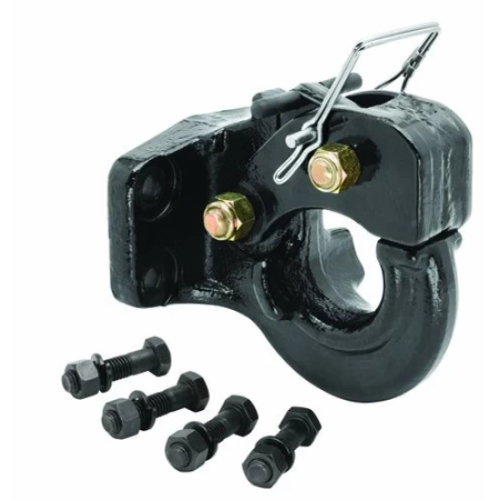 Draw-Tite 5 Ton Regular Pintle Hook Trailer Tow Hitch Receiver 10,000 lbs Grade 8 Hardware Heavy Duty