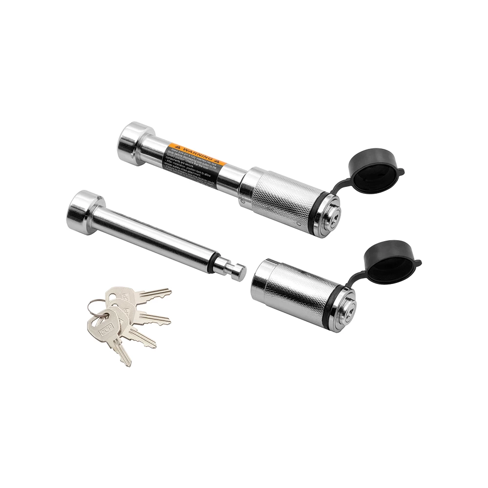 Combo Lock Set 5/8" for 2" Sq. Trailer Hitch Tow Receiver and 3/4" for Accessory Keyed Alike
