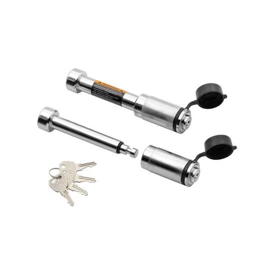 Combo Lock Set 5/8" for 2" Sq. Trailer Hitch Tow Receiver and 3/4" for Accessory Keyed Alike