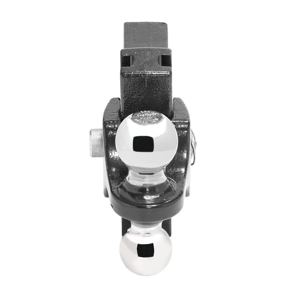Adjustable Dual Ball Mount Draw-Bar System 2" Sq. Shank 2" Tow Ball 10000 lbs 2-5/16" Ball 14000 lbs 
