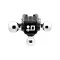 Reese Rotating Triple Trailer Hitch Ball Mount Head Unit Only w/ Step 1-7/8” (2K rating), 2” (10K GTW), and 2-5/16” (14K GTW) Hitch balls
