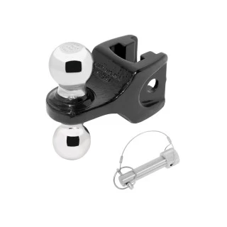 63076 Draw-Tite Trailer Hitch Ball Mount Accessory Adjustable Dual-Ball 14000 lbs. Capacity Black Adjustable Dual Ball Mount Draw-Bar 2" Tow Ball 10000 lbs 2-5/16" Ball 14000 lbs