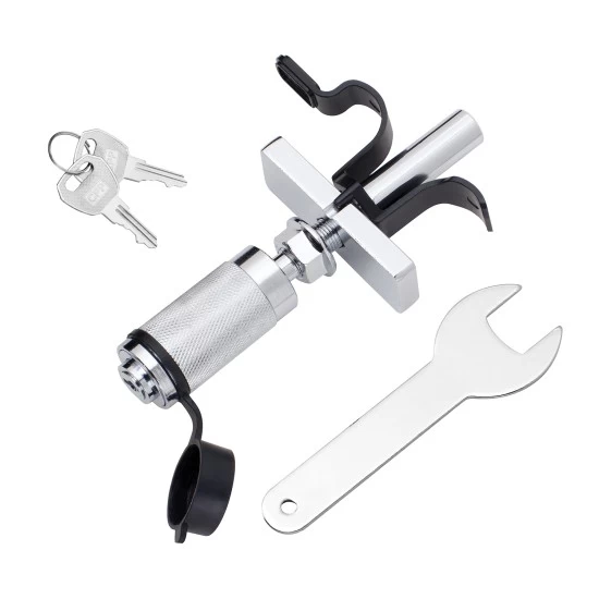 Trailer Tow Hitch For 01-25 Chevy Silverado GMC Sierra 3500 HD 2007 Classic 07-12 Dodge Ram 3500 4500 5500 Platform Style 2 Bike Rack w/ Anti Rattle Hitch Lock