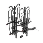 Pro Series Q-Slot 4 Bike Rack Carrier Rear Hitch Mount 2 Inch Rail Rack Platform Style Truck SUV Adult or Child