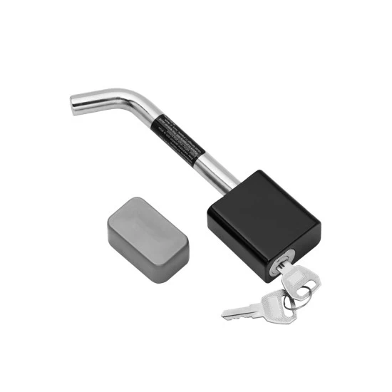63224 Draw-Tite Trailer Hitch Lock Fits 1-1/4 inch Receiver 1/2 inch Pin Diameter Bent Pin Trailer Hitch Lock Tongue Tow Receiver Padlock Style 1/2" Pin Fits 1-1/4" Receivers