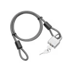 Tow Ready 4 Foot Cable Lock For Bike Wheels Snowboard Bindings Spare Tires Ladders Tools and others 8mm Braided Steel Cable