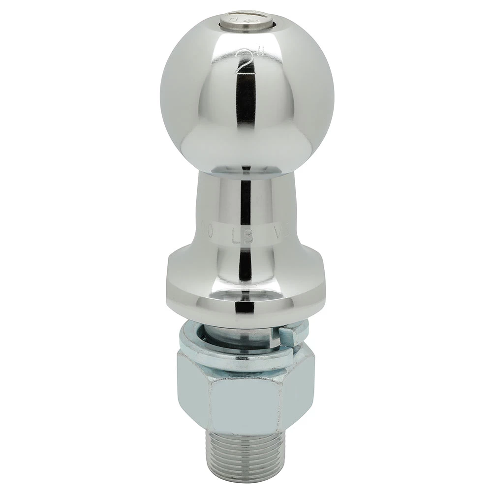 63803 Draw-Tite Interchangeable Trailer Hitch Ball 8000 lbs. Capacity Chrome Interchangeable Trailer Hitch Ball 1" Shank 1-7/8" 2" and 2-5/16" Balls 8000 lbs. Tow