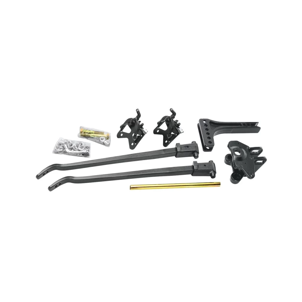 66542 Reese Weight Distribution Trailer Hitch Kit 12000 lbs. Capacity Shank Included Reese 12K Trailer Weight Distribution Hitch Trunnion Spring Bars Adjustable Shank, 1,200 lbs TW, Brackets, Hardware Travel Trailer Load Equilizing Hitch