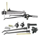 66542 Reese Weight Distribution Trailer Hitch Kit 12000 lbs. Capacity Shank Included Reese 12K Trailer Weight Distribution Hitch Trunnion Spring Bars Adjustable Shank, 1,200 lbs TW, Brackets, Hardware Travel Trailer Load Equilizing Hitch