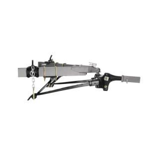 66542 Reese Weight Distribution Trailer Hitch Kit 12000 lbs. Capacity Shank Included Reese 12K Trailer Weight Distribution Hitch Trunnion Spring Bars Adjustable Shank, 1,200 lbs TW, Brackets, Hardware Travel Trailer Load Equilizing Hitch