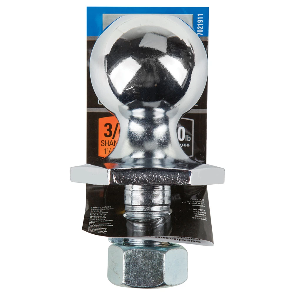 Reese 1-7/8" 2,000 lbs InterLock Trailer Hitch Tow Ball 3/4" Shank Diameter x 1-1/2" Shank Length