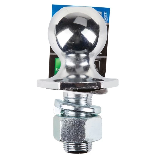7022211 Reese Towpower Interlock Trailer Hitch Ball 2 inch Diameter 6000 lbs. Capacity Chrome Reese 2" 6,000 lbs InterLock Trailer Hitch Tow Ball 1" Shank Diameter x 2" Shank Length