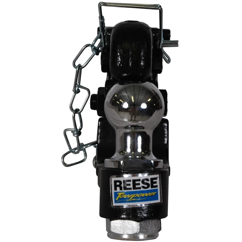 7024000 Reese Towpower Pintle Hook & Ball Combination Fits 2 inch Receiver 12000 lbs. Capacity Hook 1-7/8 inch Ball 2000 lbs. Capacity Ball Reese 12,000 Lbs 2" Receiver Mount 12K Pintle Hook w/ 1-7/8" Trailer Tow Hitch Ball Heavy Duty