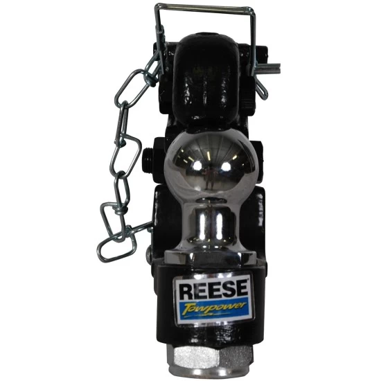 7024000 Reese Towpower Pintle Hook & Ball Combination Fits 2 inch Receiver 12000 lbs. Capacity Hook 1-7/8 inch Ball 2000 lbs. Capacity Ball Reese 12,000 Lbs 2" Receiver Mount 12K Pintle Hook w/ 1-7/8" Trailer Tow Hitch Ball Heavy Duty