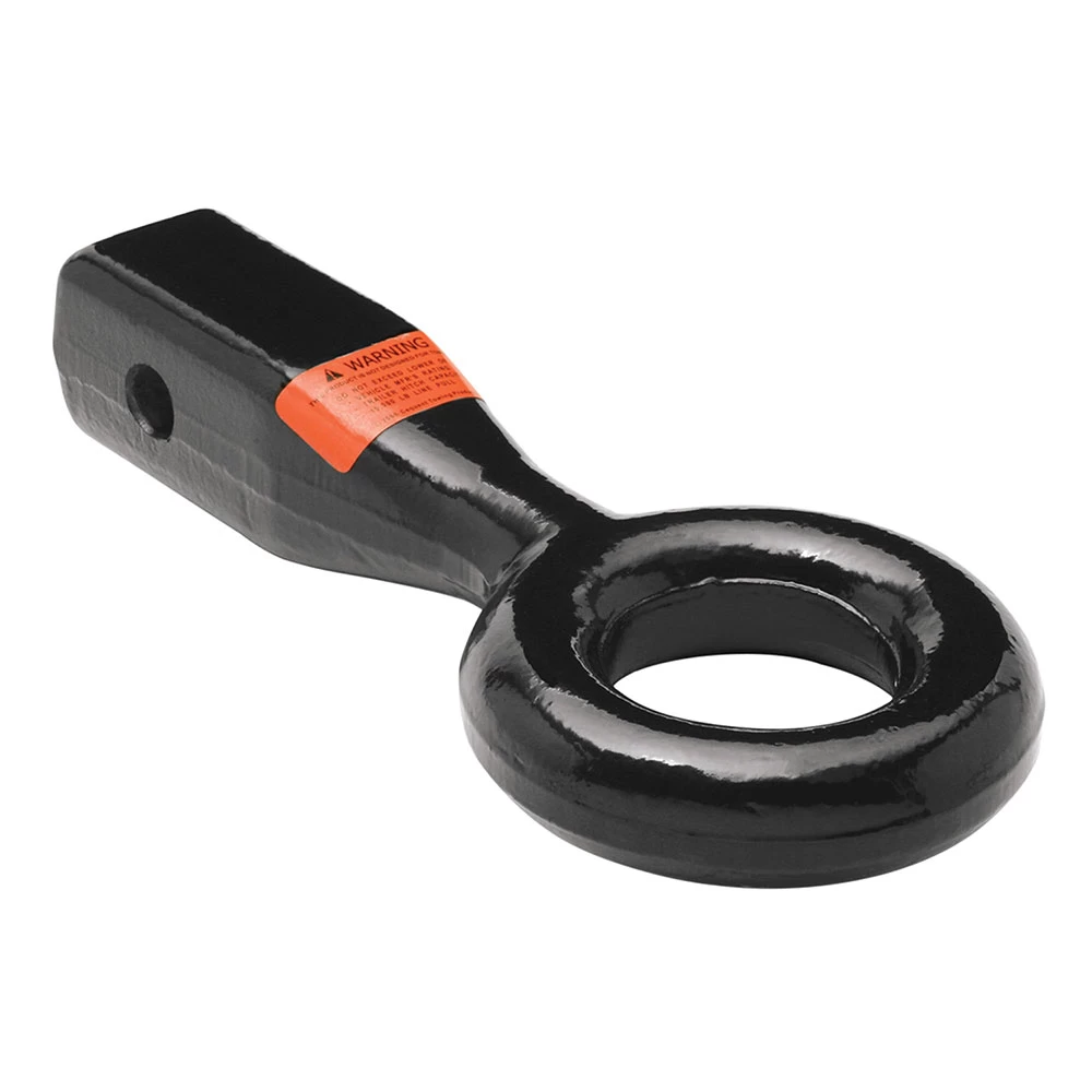 Reese Lunette Ring Loop Eye 10,000 Lbs. 2" Receiver Mount Trailer Tow Hitch Heavy Duty 7-3/8" Long