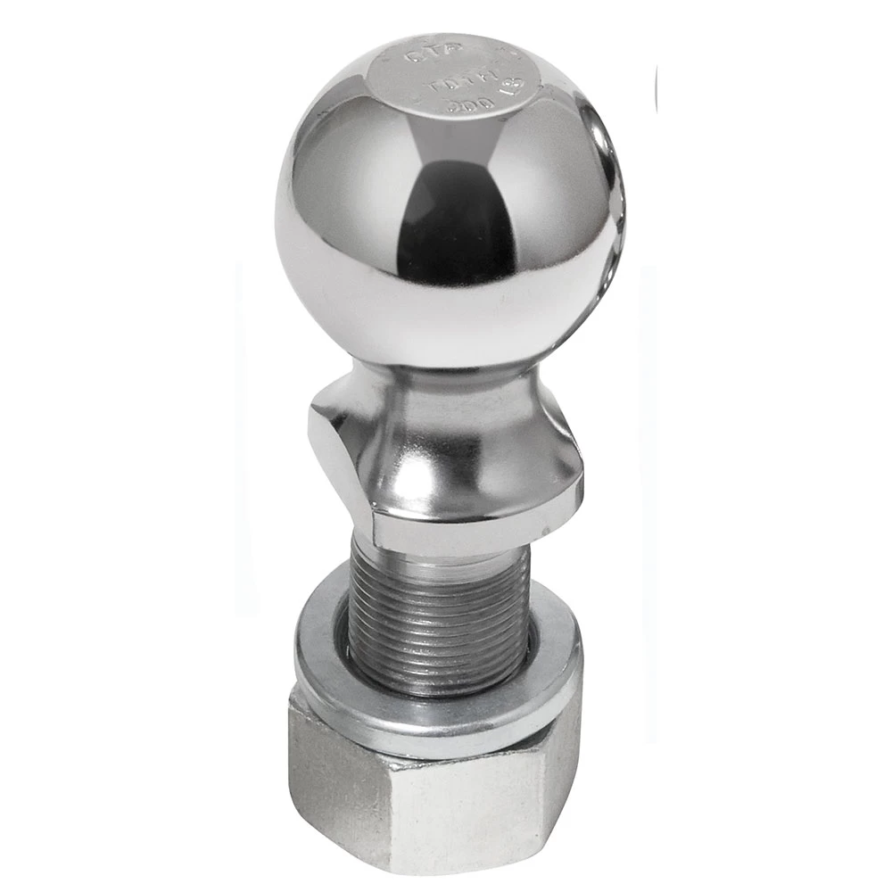 Reese Standard 2" 8,000 lbs Trailer Hitch Tow Ball 1-1/4" Shank Diameter x 2-3/4" Shank Length Heavy Duty Chrome