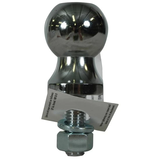7036800 Reese Towpower Trailer Hitch Ball 1-7/8 inch Diameter 2000 lbs. Capacity Chrome Reese Lawn Tractor 1-7/8" 2,000 lbs Trailer Hitch Tow Ball 5/8" Shank Diameter x 1-3/4" Shank Length Chrome