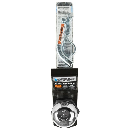 Reese Interlock Class 2 Trailer Tow Starter Kit 2" Drop 3/4" Rise w/ 2 Inch Chrome Towing Ball 3,500 Lbs Fits 1-1/4" Hitch Opening