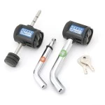 Reese Trailer Hitch and Coupler Dual Lock w/ Matching Keys Tongue Tow Receiver 1/2" and 5/8" Pin For 2" and 1-1/4" Receivers Reese Trailer Hitch and Coupler Dual Lock w/ Matching Keys Tongue Tow Receiver 1/2" and 5/8" Pin For 2" and 1-1/4" Receivers