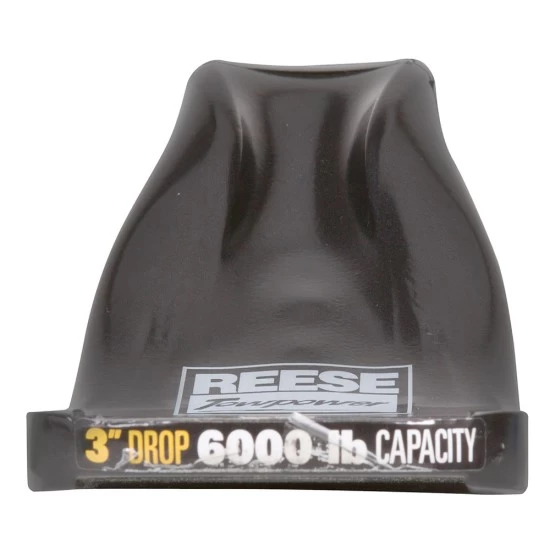 Reese 6,000 lbs OEM Black Carbon Forged Trailer Hitch Ball Mount Fits 2" Tow Receiver 3" Drop 1-1/2" Rise 1" Ball Hole InterLock